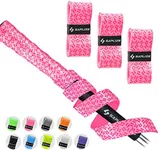 SAPLIZE Golf Grip Wrapping Tapes, 15-Pack Tacky PU Overgrip Tapes, New Regripping Solution for Golf Club Grips, Pink