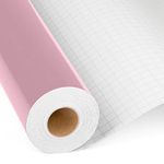 iImagine Vinyl 12'' x 42Ft Glossy Pink Permanent Vinyl Roll - Permanent Adhesive Vinyl Roll for Silhouette, Cameo Cutters, Signs, Craft Die Cutters, Home Decor,