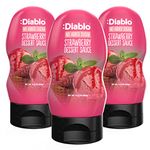 Diablo Strawberry Dessert Sauce | No Added Sugar | Gluten Free | Diabetic Friendly | Hamper Available - Perfect for Gifting | 355g