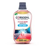 Corsodyl Mouthwash Daily Active Gum Health, Fluoride Mouthwash, Alcohol Free, Soft Mint, 500ml