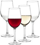 Unbreakable Stemmed Wine Glasses, 12oz - 100% Tritan - Shatterproof, Reusable, Dishwasher Safe Drink Glassware (Set of 4)- Indoor Outdoor Drinkware - Great Holiday and Wedding Gift