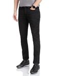 Symbol Premium Men's Slim Fit Stretch Jeans (All Day Comfort) (SP-S24-M-DNM-102_Black_34)