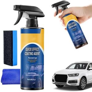 Quick Effect Car Coating Spray with Sponge and Towel, 2026 Upgrade Quick Coat Restore Agent, Scratch Repair, Waterless Wash Car Scratch Wax Polish Spray ,3