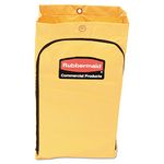 Rubbermaid Commercial Products FG618300YEL, Vinyl Replacement Bag with Zipper for Cleaning Cart - Yellow