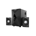 Philips Audio 2.1 CH 60W Multimedia Speaker System with Bluetooth 5.3, USB,AUX,FM Radio,LED Display, Remote Controlled, 10.16cm Subwoofer, Wide Compatibility-MP3 Player,TV, PC (MMS2634/94-Deep Black)