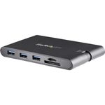 StarTech.com USB C Multiport Adapter - USB Type-C Mini Dock with HDMI 4K or VGA 1080p Video - 100W Power Delivery Passthrough, 3-port USB 3.0 Hub, GbE, SD & MicroSD - Laptop Travel Dock (DKT30CHVSCPD)