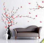 Decals Design 'Branch with Flowers' Wall Sticker (PVC Vinyl, 50 cm x 70 cm)