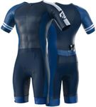 SLS3 Triathlon Suits Mens Elite Aero Tri Suit Men - Trisuit Triathlon - Full Zip, Aero Sleeves, Internal and Rear Pockets (Onyx, Medium)