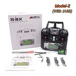 Drone Start Store Flysky FS-i6X 10CH 2.4GHz AFHDS 2A RC Transmitter with FS-iA6B Receiver for RC Quadcopter