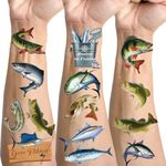 Gameza Gone Fishing Temporary Tatto