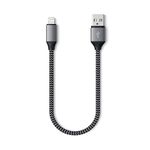 Satechi USB-A to Lightning Charging Cable – MFi Certified – For iPhone 16/16 Pro/15/14 Pro Max/14 Pro/14/14 Plus, iPhone 13 Pro Max/13 Pro/13 Mini/13, 12 Pro Max