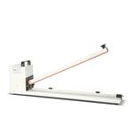 R-PACK Impulse Heat Sealer with Seal bar, Heavy-Duty Bag Sealing & Cutting Machine, 8mm Sealing Width, 1 Extra Replacement (white, 24 inch)
