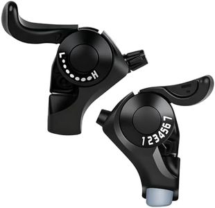 Fredertent 21 Speed Bike Shifter Brake Lever Set 3x7 Thumb Shifter with Gear Indicator Bicycle Gear Shifters (KD30-3X7)