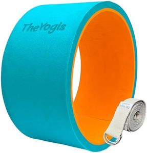 The Yogis Yoga Wheel For Stretching Yoga Wheel for Back Bends, Exercise, Workout Yoga Accessories for Women & Men Exercise Roller Yoga Equipment for Home Workout, Yoga Chirp Wheel Size - 13 x 6.5 inch With Yoga Belt