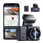 VANTRUE E2 Dash Cam Front and Rear 2.7K+2.7K, 5G WiFi GPS Dashcam for Car Voice Control, Car Camera 15s Pre-record Parking Mode, 160 Dashboard Camera WDR STARVIS Night Vision G-Sensor, 512GB Max