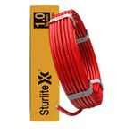 Sturlite Home Guard FR-LF 45 Meter Wire, (1 Sq.mm) PVC Insulated Pure Copper Wire| Multi-Strand, Fire Retardant and Anti Rodent Single Coil Flexible Cable for Domestic & Industrial Connections (Red)