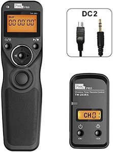 PIXEL TW-283 DC2 Wireless Remote Shutter Release 2.4G Timer Remote Control Compatible for Nikon D7500 D3100 D5000 D7200 D600 D610 D750 D3300 Cameras