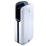 BLUEDRY JET BLADE Hand Dryer - Hands-in Drier - High Speed Intelligent Heating HEPA Filter (White/Black)
