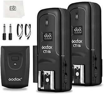 Godox CT-16 Wireless Radio Flash Trigger Receiver Kit,Fit Compatible for Canon Nikon Pentax DSLR Camera Studio 3 in 1 Flash Transmitter and Receiver