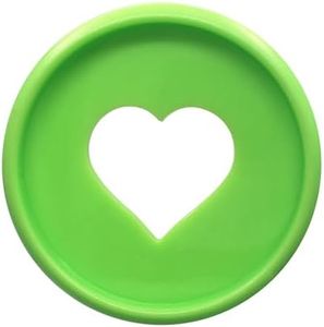 ITSYHPRO 100pcs Planner Expander Discs 1.1Inch Book Binding Disc For Discbound Notebook Accessories Heart Binder Rings(Green,1.1 inch/28 mm)