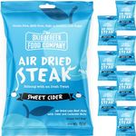 Skibbereen Lean Beef Biltong, 8 x 30g High Protein Snacks - Grass Fed Protein Bites - Low in Sugar, Gluten Free, MSG Free Carnivore Bar - Air Dried Beef Jerky Bulk Meat Snacks, Sweet Cider Flavour