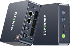 GMKtec M5 Ultra Gaming Mini PC Ryzen 7 7730U (Upgraded 7430U/ 5825U), 32GB RAM 512GB SSD Dual NIC LAN 2.5GbE Desktop Computers, Triple 4K Display, WiFi 6E, USB-C, BT 5.2, DP, HDMI 2.0 Blue