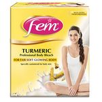 Fem Turmeric Professional Body Bleach - 1Kg | For Fair Soft Glowing Body | Specially customised for Body Skin | Goodness of Turmeric Extract | For All Skin Types | Instant & Long Lasting Results