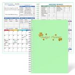 Budget Planner - Monthly Finance Organizer with Expense Tracker Notebook to Manage Your Money Effectively, Undated Finance Planner/Account Book, Start Anytime,A5(8.6x5.9 inchs),100gsm Paper (Green)