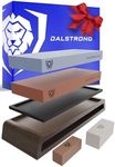 Dalstrong Premium Whetstone Kit - #1000/#6000 Knife Sharpening Kit - Extra Large Grit Stones - Top-Grade Corundum - Thick Knife Sharpening Stone - Hand Crafted Acacia Wood - Whetstone Knife Sharpener