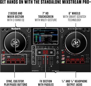 Numark Mixstream Pro+ DJ Controller – Standalone Performance Deck
