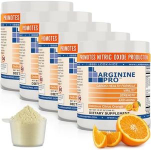 L-ARGININE PRO | 5,500mg L-Arginine Plus L-Citrulline 1,100mg Orange Powder Drink Mix Supplement for Increased Nitric Oxide Production