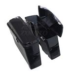 ZXMOTO Hard Saddlebag With Hardware Set For Harley Touring Models Street Glide 1994-2013 Glossy Black