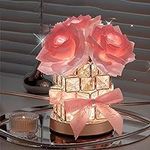 Rose Crystal Table Lamp, Rechargeab