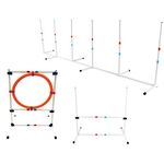 Midlee Dog Agility Beginner Set- Hoop, Weave, and Jump