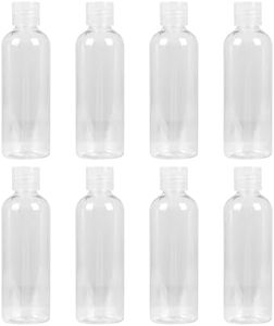 GGISUI 8pcs Kit Viaggio Liquidi 100ml Contenitori Viaggio Liquidi Trasparente Flaconi Viaggio PET per l'Erogazione di Liquidi per un Facile Viaggio