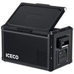 ICECO VL35 ProS 35 Liters Portable Refrigerator, Multi-directional Lid, Dual USB & DC 12/24V, AC 110-240V, Steel Compact Refrigerator Powered by SECOP, 0℉ to 50℉, Home & Car Use [Upgrade]