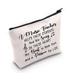 Music Teacher Makeup Bag Gift Music Gift for Piano Teachers and Musicians Teachers' Day Gifts Thanks Teacher Gift Form Student Graduation Gift (C.Music Teacher)