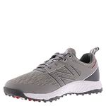 New Balance Men's Fresh Foam Contend Golf Shoe, Grey/Charcoal, 10 Wide