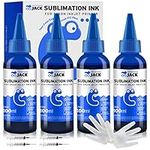 Printers Jack 400ML Cyan Sublimation Ink Refill for Epson C88 C88+ WF7710 ET2720 ET4700 ET15000 ET2760 ET2750 Inkjet Printers Heat Press Transfer on Mugs, Plates, Polyester Shirts etc