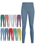 Kami Luckey No Cameltoe No Front Seam Seamless High Waisted Compression Leggings for Women 7/8 Length Tummy Control Workout Tights