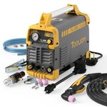 TOOLIOM 50A Non-Touch Pilot ARC Air Plasma Cutter Dual Voltage 110V/220V IGBT Inverter Metal Cutting Machine 1/2" Clean Cut