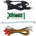 SJJX Zero Delay USB Encoder LED Joystick Kit Arcade DIY Controller For PC Retropie Raspberry Pi MAME