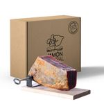 Jamon Serrano Spanish Ham - 1 kg Mini Boneless Serrano Gran Reserva Set 15 Months - 100% Natural - No Additives or Preservatives - Great Taste Awards 2020 - Gold Star Winning Serrano Ham Cured Meat