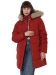 VERO MODA Women's A-Line Coat (10289478-Red Ochre_Red