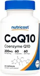 Nutricost CoQ10 100mg, 120 Vegetarian Capsules, 120 Servings - Coenzyme Q10