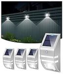 Roopure Solar Fence Lights Outdoor 
