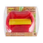 Post-it Pop-up Notes Dispenser for 3 x 3-Inch Notes, Apple Shaped Dispenser, Includes 1 Canary Yellow Note