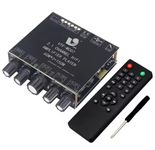 VTF-MC07 Amp Board 60*2W+150W Power AMP Module TPA3116*2 Stereo BT5.3 Home Theater Music Audio, BT/USB/AUX/ Eq Remote USB HiRes files support FLAC WMA WAV APE M4A ALAC AMR DTS with 24V 5A pwr adapter