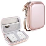 Canboc Hard Case for New Canon Ivy 2 Mini/Canon Ivy Mini/Canon Ivy CLIQ+2 CLIQ 2 CLIQ+ Photo Printer Mobile Wireless Bluetooth Instant Camera Printer, Mesh Bag fit Photo Paper and Cable, Rose Gold