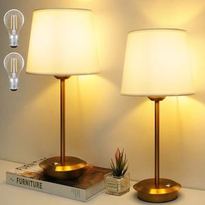 2024 Newest Linen Cordless Table Lamp with 3 Brightness Modes, Built-in 5200mAh Rechargeable Battery Bedside Lamps Up to 48 Hours Usage Desk Lamps for Bedroom Living Room Office Hotel, 2 Pack